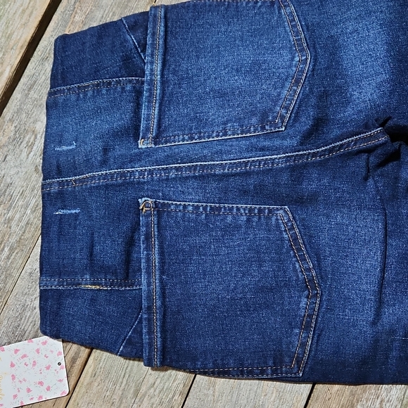 Free People We The Free "Feel Like Sunshine" Dark Wash Skinny Denim sz 24 FP1013 - Picture 12 of 14